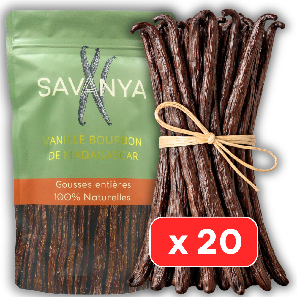 20 Gousses de Vanille Bourbon de Madagascar